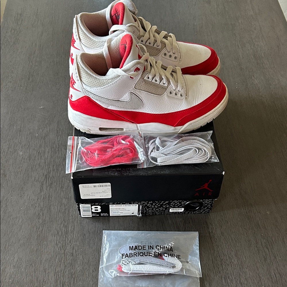 AIR JORDAN 3 RETRO TH SP TINKER - SIZE 8